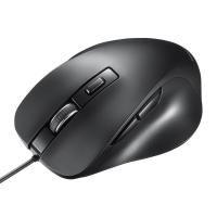 サンワサプライ MA-YB518BK 左右非対称で握りやすい形状の有線マウス ブラック | パソコン工房 Yahoo!店