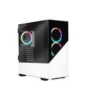 ENERMAX K8 RGB WHITE ECA-EK8-WW-ARGB スタイリッシュなデザインのミドルタワーケース ホワイト | パソコン工房 Yahoo!店