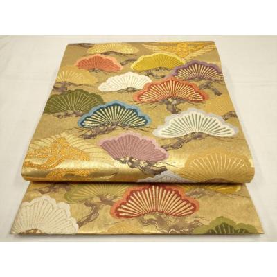 平和屋着物□極上 西陣 とみや織物謹製 とみや帯 全通柄袋帯 花咲山取