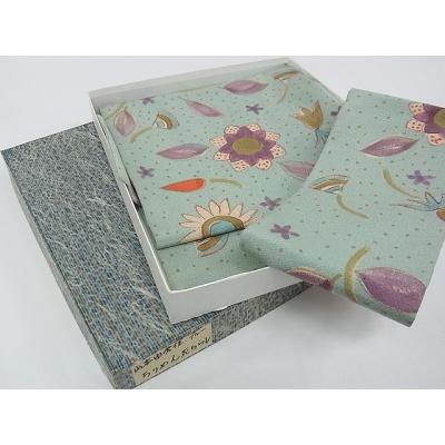 平和屋本店□希少 染色作家 山本由季 九寸名古屋帯 紬地 兎 