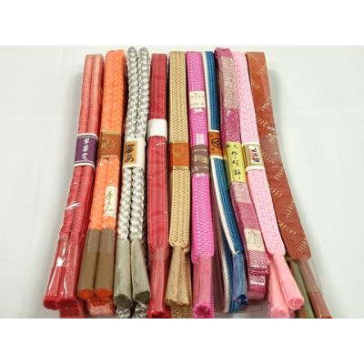 平和屋着物○和装小物 帯締め10本 佐賀錦 高麗組 手組紐 くみひも 金糸  