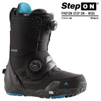 2023-24 BURTON PHOTON STEP ON WIDE Black バートン フォトン ステップオン ワイド ブラック 黒 メンズ スノーボード ブーツ 2024 日本正規品 | Woven