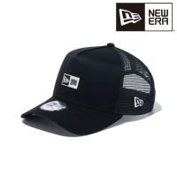 ニューエラ NEW ERA 9FORTY A-Frame トラッカー Box Logo ボックスロゴ ブラック × クローム 56.8-60.6cm 14109749 キャップ 帽子 日本正規品 | Woven