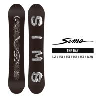 2023-24 SIMS THE DAY Black シムス ザ・デイ ブラック 黒 メンズ スノーボード 板 Snowboards 2024 日本正規品 | Woven