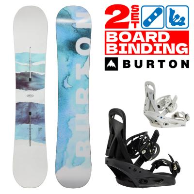 【BURTON】 2点SET レディースモデル　スノーボード スノーボード2点セット レディース（BURTON）（スノーボードタイプ