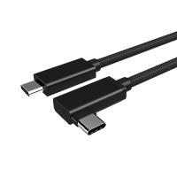 USB Type C ケーブル L字 0.5m LpoieJun【20Gbps転送 /100W急速充電/ 4K@60Hz映像出力 】USB 3.2 Gen2x2標準 E-Marker搭載 高耐久性ナイロン編み な | ペーメー