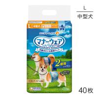 ユニ・チャーム マナーウェア 男の子用 Lサイズ 青チェック・紺チェック 犬用おむつ 40枚(犬・ドッグ) | ペモス