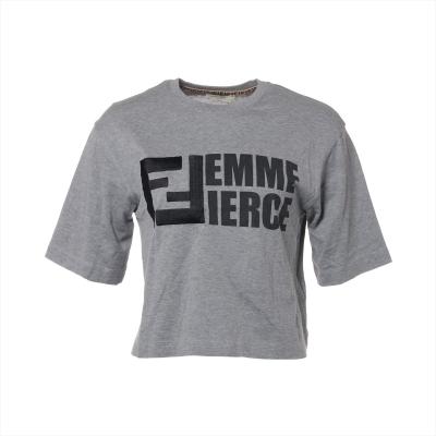 Fendi フェンディ Tシャツ 美品 中古・古着通販】FENDI (フェンディ) バイカラーロゴTシャツ