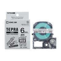 キングジム テープカートリッジ テプラPRO 強粘着 6mm 透明 ST6KW | PEPEshop