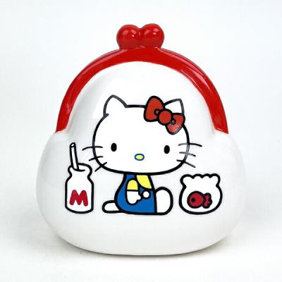 サンリオ ハローキティ 大きな 陶器貯金箱 サンリオ ハローキティ 大きな貯金箱 置物レトロ:レア - メルカリ