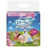 マナーウェア 女の子用 ＳＳＳ ピンクリボン・青リボン４２枚 4520699677384 | ペットスタジオヤフーショップ