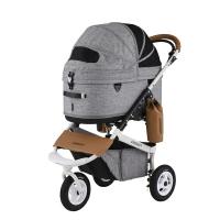 エアバギー AD2600 DOME3 SET LARGE EARTH GREY ペットカート 3輪 airbuggy ドーム3 犬 猫【在庫有り】 | ペットフォレストヤフー店
