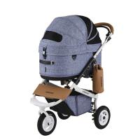 エアバギー AD2602 DOME3 SET LARGE MELANGE DENIM ペットカート 3輪カート ドーム3 犬 猫【在庫有り】 | ペットフォレストヤフー店