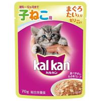 ◇マースジャパンリミテッド カルカン パウチ 12ヵ月までの子ねこ用 まぐろ たい入り 70g | ペットフォレストヤフー店