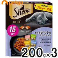 シーバ デュオ 15歳以上 香りのまぐろ味セレクション 200g×3【まとめ買い】 | ペットゴー ヤフー店