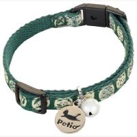 猫 首輪 カラー ペティオ Petio 猫小町カラー 反射鈴 迷子札 猫模様 グリーン | PETIO Online Shop ヤフー店