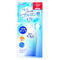 日焼け止め 下地 スキンアクア ロート製薬 スーパーモイスチャージェル ポンプ 140g 水膜ベールUV UVケア 日やけ止め UVカット 石けんで落とせる (D) | メガストア Yahoo!店