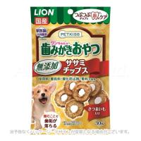 PETKISS ワンちゃんの歯みがきおやつ 無添加ササミチップス さつまいも入り 30g [ライオン商事] | PET KING Yahoo!ショッピング店