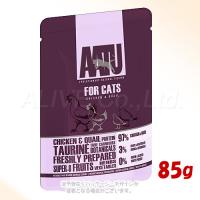 AATU キャットフード チキン&amp;ウズラ パウチ 85g ［ネイチャーリンクス］ | PET KING Yahoo!ショッピング店