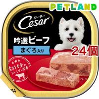 シーザー 成犬用 吟選ビーフ まぐろ入り ドッグフード ウエット ( 100g*24コセット )/ シーザー(ドッグフード)(Cesar) ( ドッグフード ) | ペットランドYahoo!店