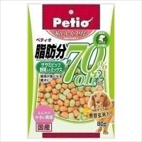 ペティオ おいしくスリム 脂肪分約70%オフ ササミビッツ 野菜入りミックス 80g | ペッツマム 2号店