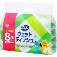 アイリスオーヤマ ペット用ウェットティッシュ 80枚入×8P | ペッツマム 2号店