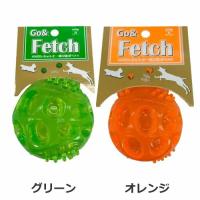 コンビ ゴーアンドフェッチ E‐Bite 7.5cm オレンジ/グリーン 犬 おもちゃ | ペッツマム