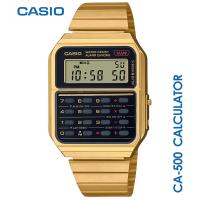 国内正規保証　CASIO “STANDARD” CA-500WEG-1AJF　ゴールド　 カリキュレーター　電卓機能搭載 チープカシオ　計算機　国内正規品 | PGQ STORE