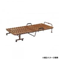 弘益(KOEKI) UTILITY 樹脂すのこ折り畳みベッド ブラウン FBDPS91BR | PHANTOMSTORE