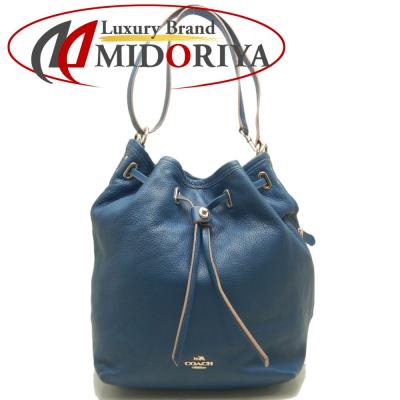 COACH ショルダーバッグ ポシェット　巾着 中古・古着通販】COACH (コーチ) 巾着ショルダーバッグ ブラック