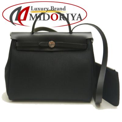 HERMES エールバッグ ボーダーショルダーバッグ 2way HERMES エールバッグ ボーダー ショルダーバッグ2way