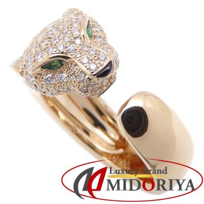 カルティエ パンテール ピアス K18YG エメラルド オニキス CARTIER 