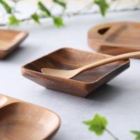 食洗機対応 木製 プレート スクエアボウル S Acacia(アカシア) ＋ガラスコーティング シリーズ | フライパン専門店 鐵兎堂 TETTODO