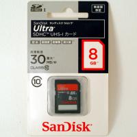 SDHCカード【8GB】CLASS10 サンディスク ウルトラ  UHS-I対応 30MB/秒★SanDisk Ultra SDSDU-008G-J35 スタンダード 4523052008948 | フォトランドARIS