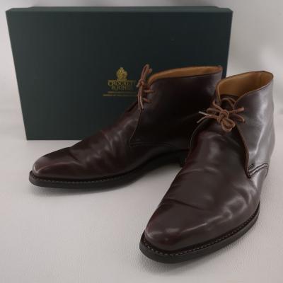 クロケットアンドジョーンズ チャッカブーツ 7 1/2E TETBURY ブラウン 