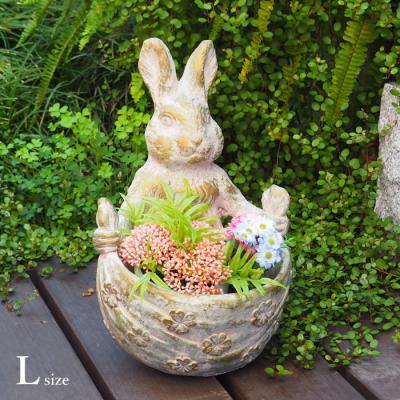 英国ウサギ植木鉢　専用です 楽天市場】可愛い うさぎの植木鉢 鉢カバー アニマルオブジェ