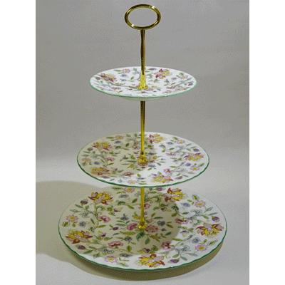 MINTON（ミントン） ハドンホール3段ケーキスタンド : ピナコテカ