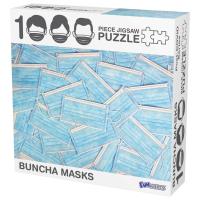 1000 Piece Jigsaw Puzzle, Funny Puzzle - Buncha Masks | Pink Carat