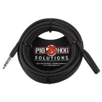 Pig Hog PHX14-25 1/4  TRSF to 1/4  TRSM Headphone Extension Cable, 25 Feet | Pink Carat