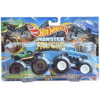 Hot Wheels Monster Trucks Snake Bite Vs Bigfoot Demolition Doubles | Pink Carat