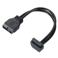 MZHOU SATA USB延長ケーブル-USB3.0マザーボード前面19ピンオス-メス延長ケーブル18cm高速接続（インターフェースは外側を向 | Pinus Copia