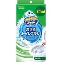 スクラビングバブル (Scrubbing Bubbles) トイレ洗剤 流せるトイレブラシ 本体ハンドル1本+付替用4個 | Pinus Copia