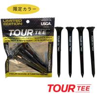 【即納】■限定カラー■ ブラック　ツアーティー プロ Tour Tee Pro　80mm × 4本入り  / USGA R＆Aルール適合 | パイレーツフラッグゴルフ