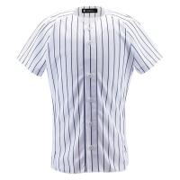 デサント DESCENTE ユニフォームシャツ フルオープンシャツ(ピンストライプ) 野球 ソフトユニフォーム シャツ・M (DB7000-SWNV) | ピットスポーツ ANNEX ヤフー店