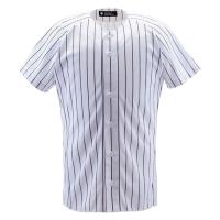 デサント DESCENTE ユニフォームシャツ フルオープンシャツ(ピンストライプ) 野球 ソフトユニフォーム シャツ・M (DB7000-SWBK) | ピットスポーツ ヤフー店