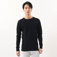 ヘインズ hanes HENLY NECK LONG T-SHIRT MEN'S UNDERWEAR ウェア(メンズ) (hm4s104-090) | ピットスポーツ ヤフー店