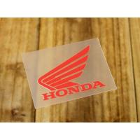 ステッカー ホンダ アメリカン 車 おしゃれ バイク ヘルメット かっこいい HONDA 転写式 ウイング レッド 左向き | U.S.JUNKYARD