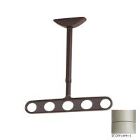 川口技研 ホスクリーン 屋外軒天用物干 ものほし ZA-0645-ST ステンカラー ZA型 46-53-60cm 屋外用 高さ調整 3段階 | ものうりばPlantz