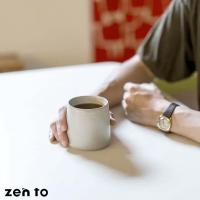 森崇顕 コーヒーカップ Cafe Futae zen to ゼント カフェ フタエ COFFEE COUNTY ダブルウォール グレー 波佐見 コップ タンブラー 磁器 コーヒー | PLAY DESIGN PLAY