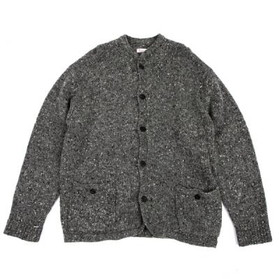 【手編み】パパス　Papas　厚手ニットジャケット　カーディガン　くるみボタン PAPAS メンズカーディガン｜トップス｜ファッション おすすめ